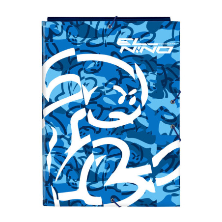 CARPETA FOLIO 3 SOLAPAS EL NIÑO "BLUE BAY" 512232068 33,5*26 SAFTA22