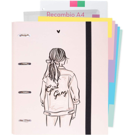 CARPEBLOC RINGBOOK 4A PREMIUM ERIK ANA MARIN C/SEPARADORES Y RECAMBIO CBK0074