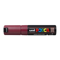 MARCADOR UNI-BALL POSCA PC-8K BISEL GRUESO 8MM ROJO VINO (60)