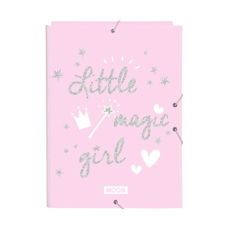 CARPETA FOLIO 3 SOLAPAS MOOS "MAGIC GIRLS" 512218068 33,5*26 SAFTA22