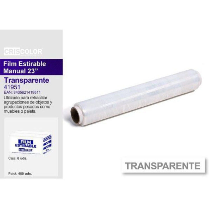 PLASTICO FLEXIBLE TRANSPARENTE 23" 1KG CRISCOLOR UNIDAD 41951