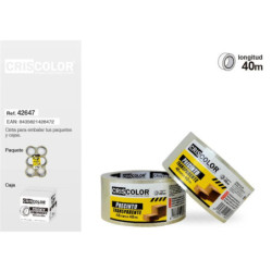 PRECINTO PP TRANSPARENTE ACRILICO 48MM*40M PACK6U CRISCOLOR 42647