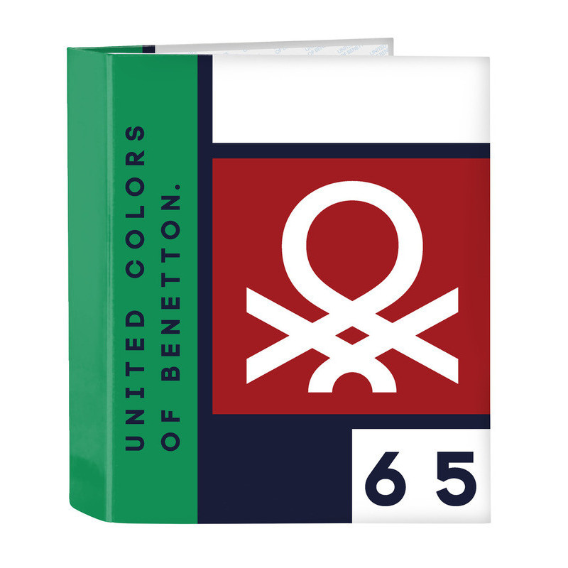 CARPETA F. 4 ANILLAS LOMO ANCHO BENETTON "UNITED" 512206657 33*27 SAFTA22