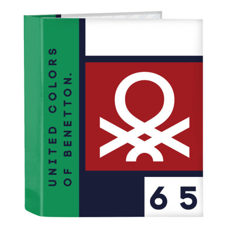 CARPETA F. 4 ANILLAS LOMO ANCHO BENETTON "UNITED" 512206657 33*27 SAFTA22