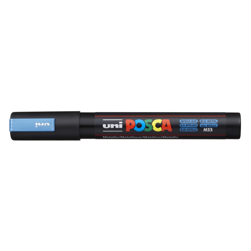 MARCADOR UNI-BALL POSCA PC-5M PUNTA REDONDA 1,8-2,5MM AZUL METALICO (M33)