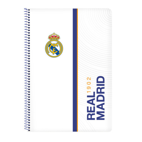 LIBRETA FOLIO 80 H. TAPAS DURAS REAL MADRID 1ª EQUIP. 21/22 512154066 31*21,5 SAFTA22