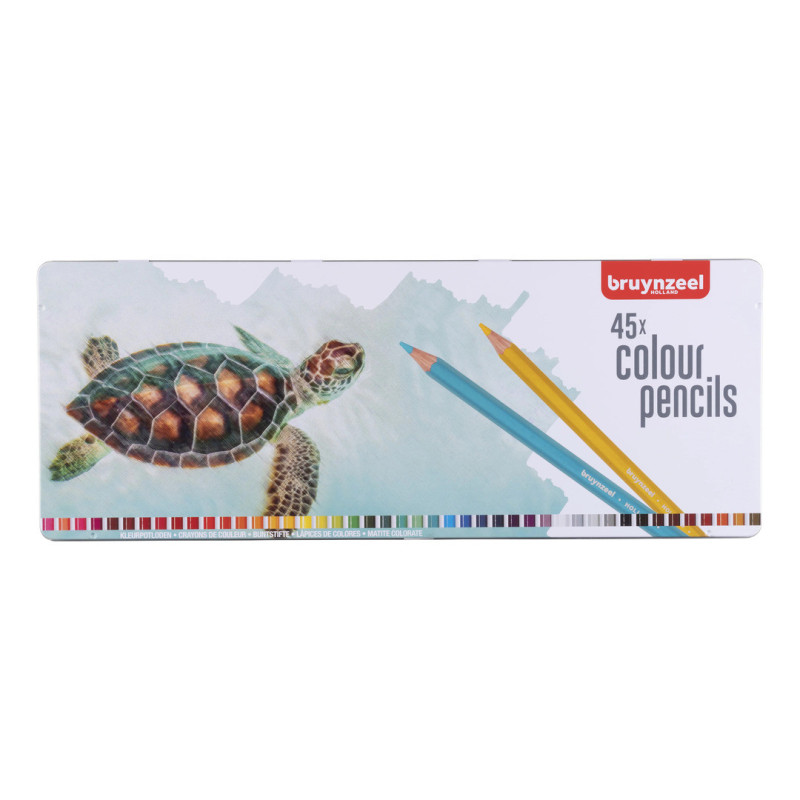 LAPIZ BRUYNZEEL CAJA METAL 45 COLORES TORTUGA 60312905 TALENS