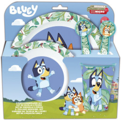 SET MICRO KIDS 5 PIEZAS EN ESTUCHE BLUEY SAFTA26 50660 24X24,5 UNIDAD