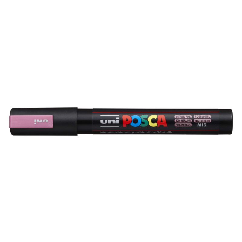 MARCADOR UNI-BALL POSCA PC-5M PUNTA REDONDA 1,8-2,5MM ROSA METALICO (M13)