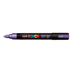 MARCADOR UNI-BALL POSCA PC-5M PUNTA REDONDA 1,8-2,5MM VIOLETA METALICO (M12)