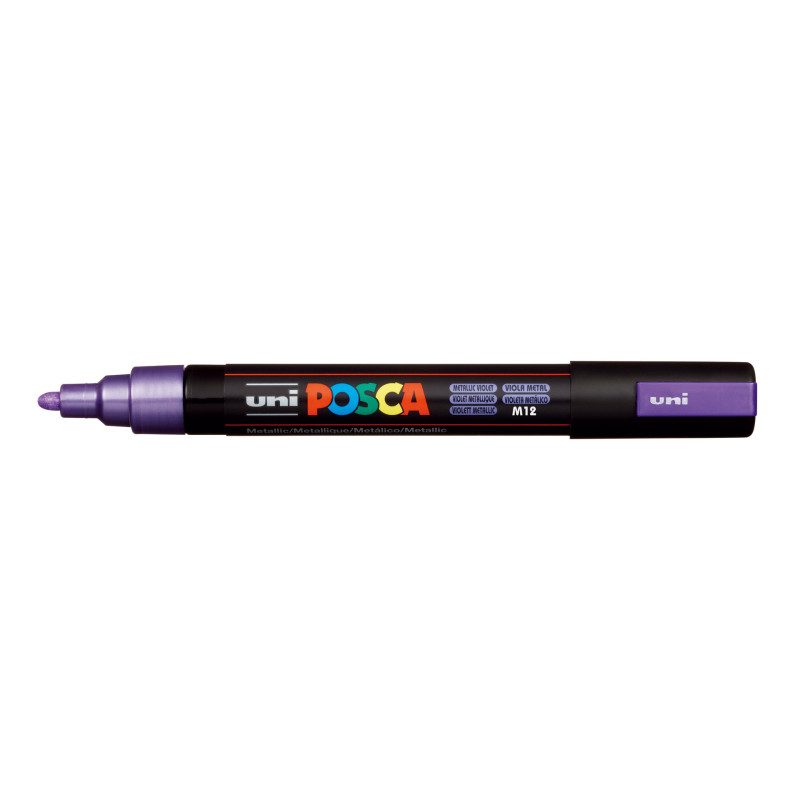 MARCADOR UNI-BALL POSCA PC-5M PUNTA REDONDA 1,8-2,5MM VIOLETA METALICO (M12)