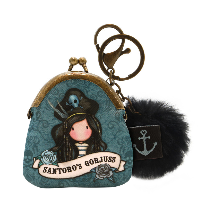 LLAVERO MONEDERO GORJUSS "BLACK PEARL" SAFTA21 ENERO 919GJ06 9*13
