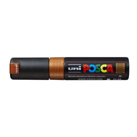 MARCADOR UNI-BALL POSCA PC-8K BISEL GRUESO 8MM BRONCE METALICO (42)