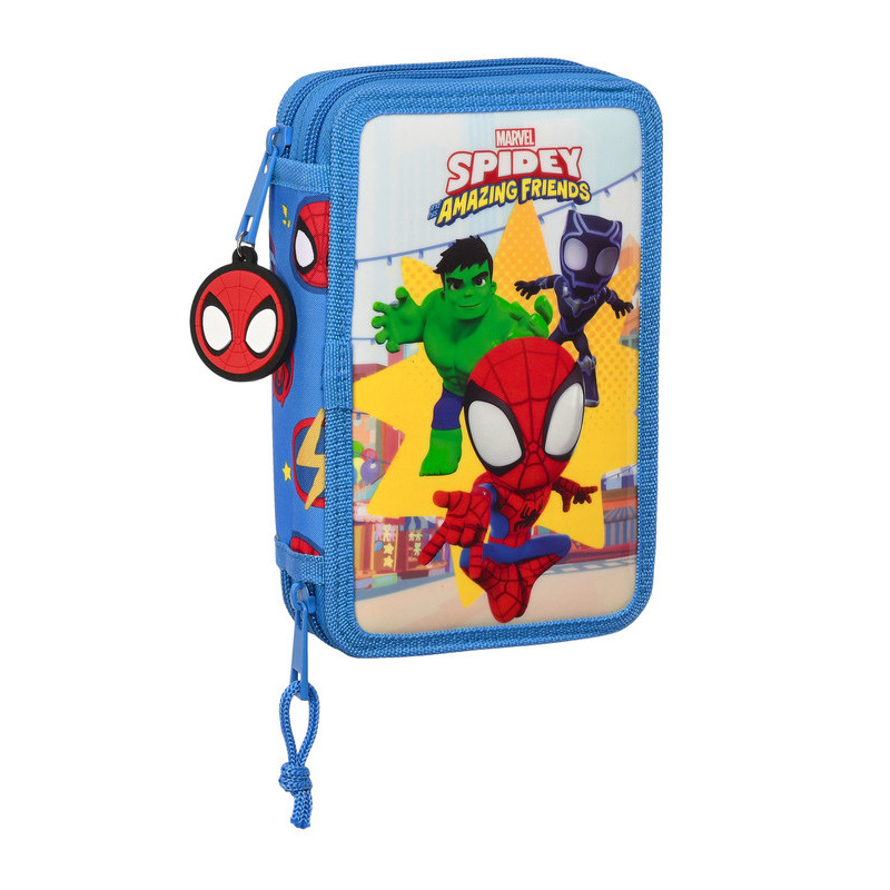 PLUMIER DOBLE PQÑO 28 PCS SPIDEY "TEAM UP" SAFTA23 ENERO 442332854