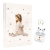 LIBRO COMUNION ARGU NIÑA FLORES DIBUJO + AURICULARES BLUETOOTH 49426 UNIDAD