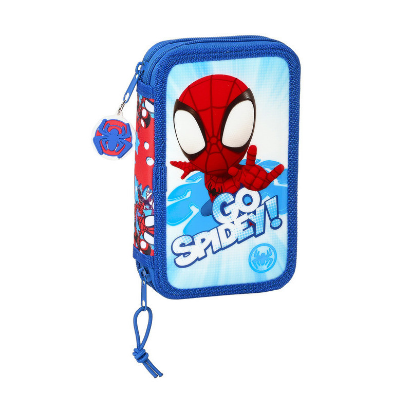ESTUCHE CREMA DOBLE PEQ 28 PCS SPIDEY 442132854 19,5*12,5 SAFTA22