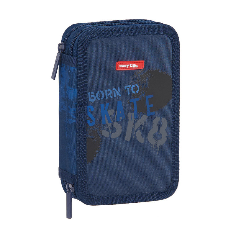 ESTUCHE CREMA. DOBLE PEQ 28 PCS SAFTA "SKATE" 442130854 19,5*12,5 SAFTA22