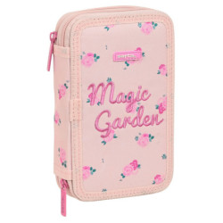 ESTUCHE CREMA. DOBLE PEQ 28 PCS SAFTA "MAGIC GARDEN" 442128854 19,5*12,5 SAFTA22