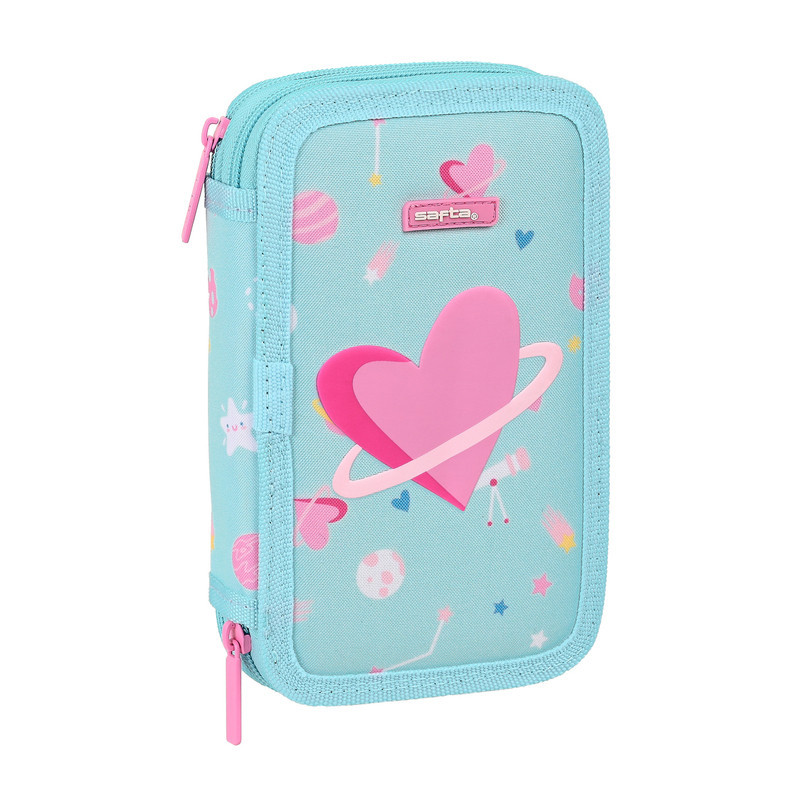 ESTUCHE CREMA. DOBLE PEQ 28 PCS SAFTA "MY SPACE" 442127854 19,5*12,5 SAFTA22