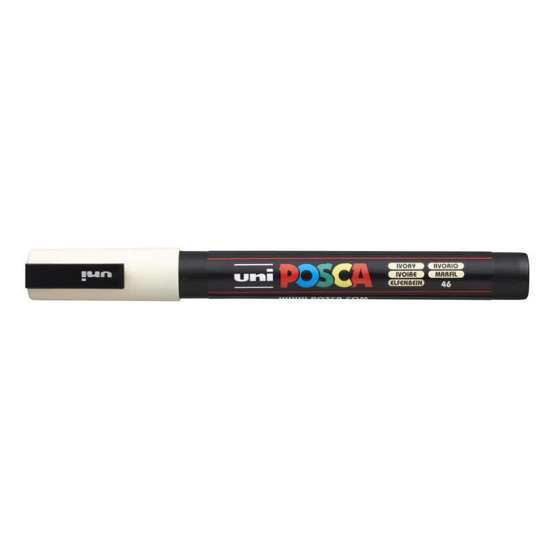 MARCADOR UNI-BALL POSCA PC-3M PUNTA REDONDA 0,9-1,3MM MARFIL (46)