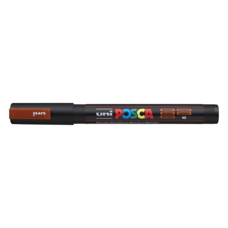 MARCADOR UNI-BALL POSCA PC-3M PUNTA REDONDA 0,9-1,3MM BRONCE METALICO (42)