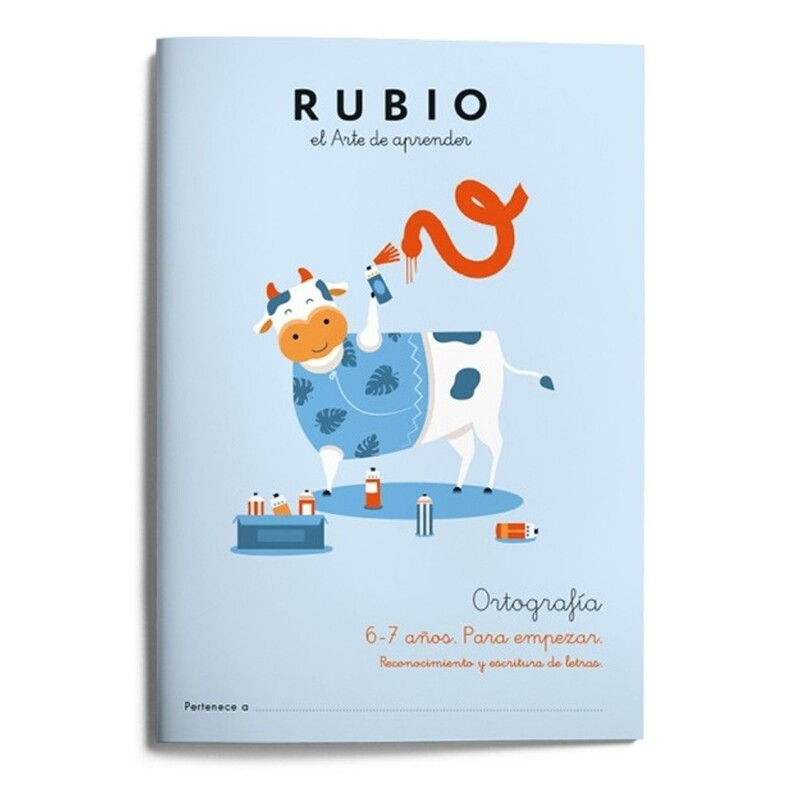 RUBIO ORTOGRAFIA Nº   1 +6/7 AÑOS PARA EMPEZAR UNIDAD ISBN 978-84-17427-13-9