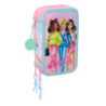PLUMIER TRIPLE 37 PCS BARBIE "PAINTERLY" SAFTA25 ENERO 412510857