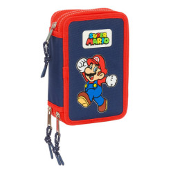 PLUMIER TRIPLE 36 PCS SUPER MARIO "WORLD" 412408857 SAFTA24 VAC 12,5*19,5