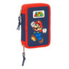 PLUMIER DOBLE PQÑO 28 PCS SUPER MARIO "WORLD" 412408854 SAFTA24 VAC 12,5*19,5
