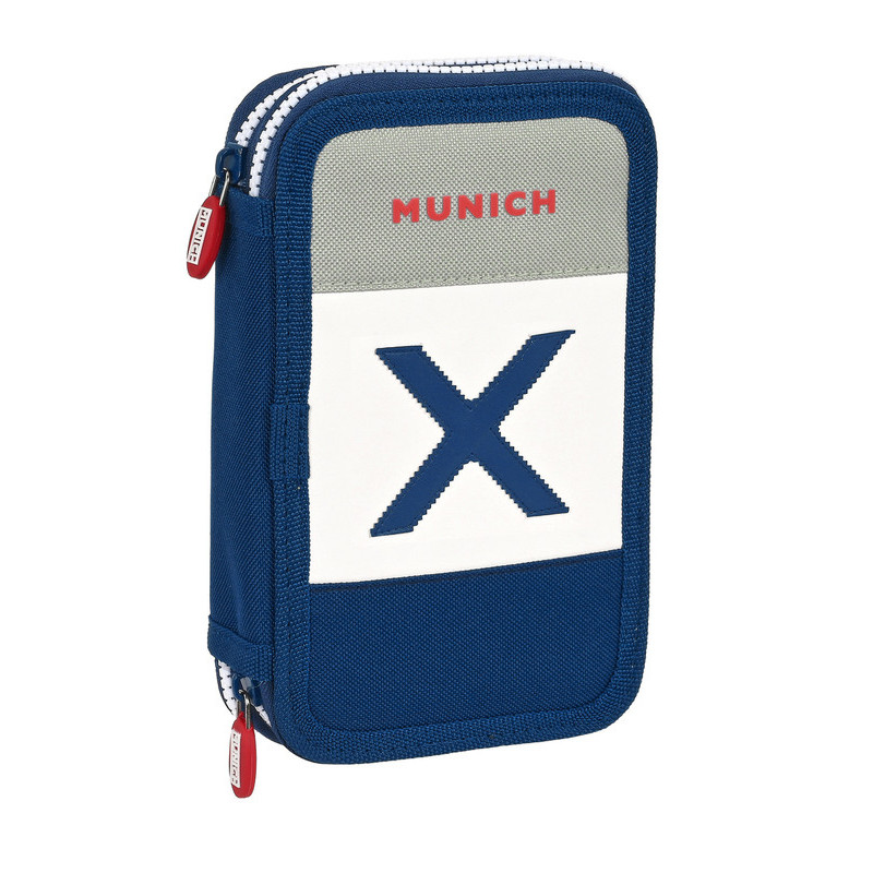 PLUMIER DOBLE PQÑO 28 PCS MUNICH "COLLEGE" SAFTA23 ENERO 412374854