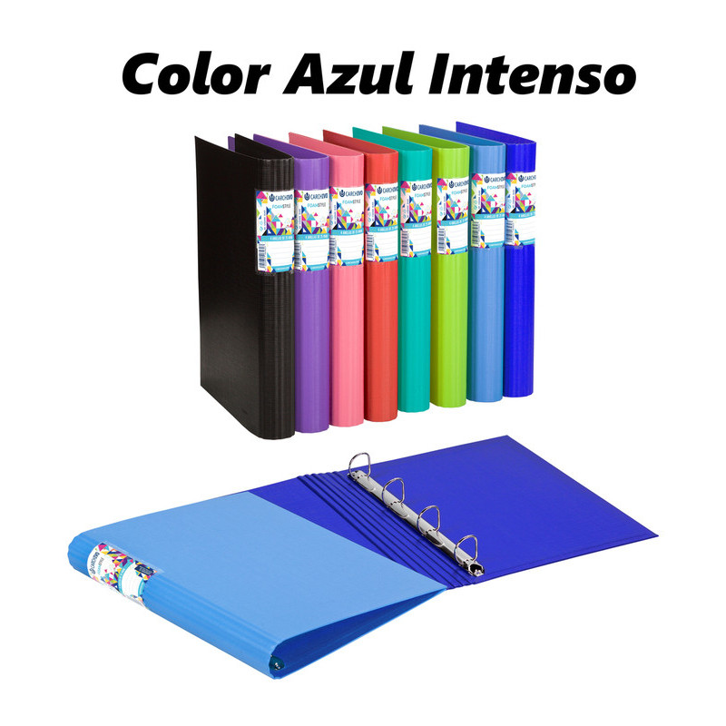 CARPETA 4A 40 A4 LISA VACIA CARCHIVO STYLE POLYFOAM AZUL INTENSO 12401411