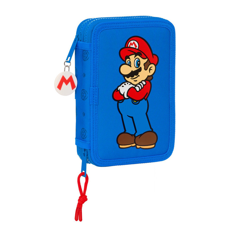 PLUMIER DOBLE PQÑO 28 PCS SUPER MARIO "PLAY" 412371854 SAFTA24