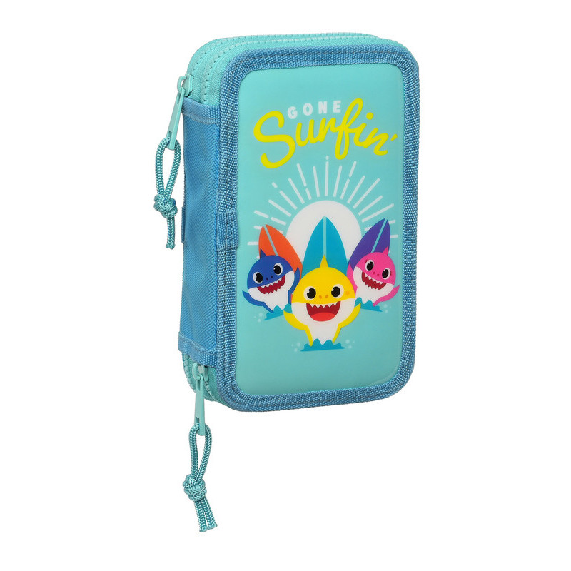 PLUMIER DOBLE PQÑO 28 PCS BABY SHARK "SURFING" SAFTA23 SEP 412360854