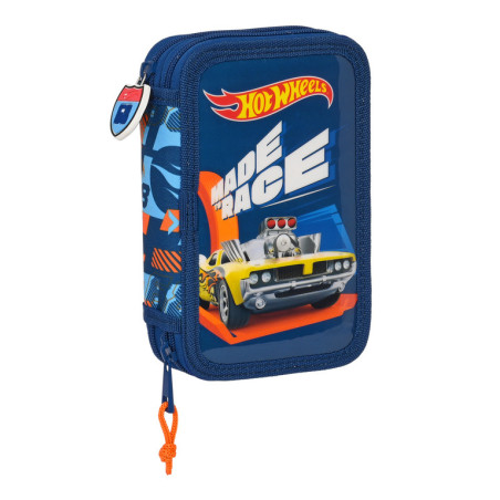 PLUMIER DOBLE PQÑO 28 PCS HOT WHEELS "SPEED CLUB" SAFTA23 ENERO 412338854