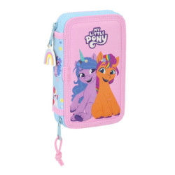 PLUMIER DOBLE PQÑO 28 PCS MY LITTLE PONY "WILD & FREE" 412335854 SAFTA23 VAC