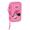PLUMIER DOBLE PQÑO 28 PCS MINNIE MOUSE "LOVING" 412334854 SAFTA24