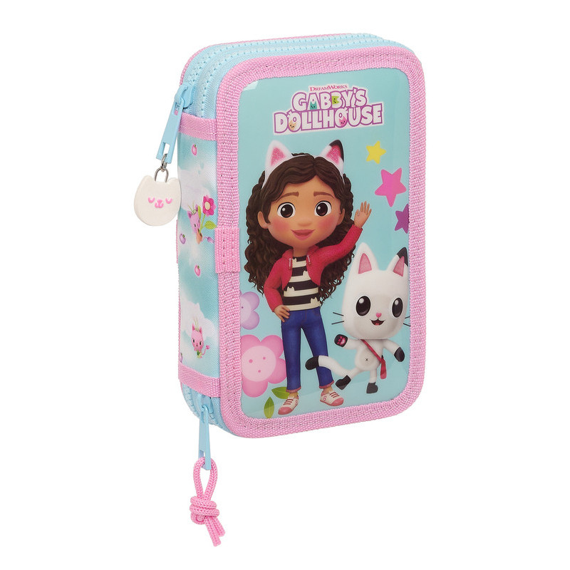 PLUMIER DOBLE PQÑO 28 PCS GABBY'S DOLLHOUSE 412327854 SAFTA23 VAC