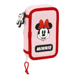 PLUMIER DOBLE PQÑO 28 PCS MINNIE MOUSE "ME TIME" SAFTA23 ENERO 412312854