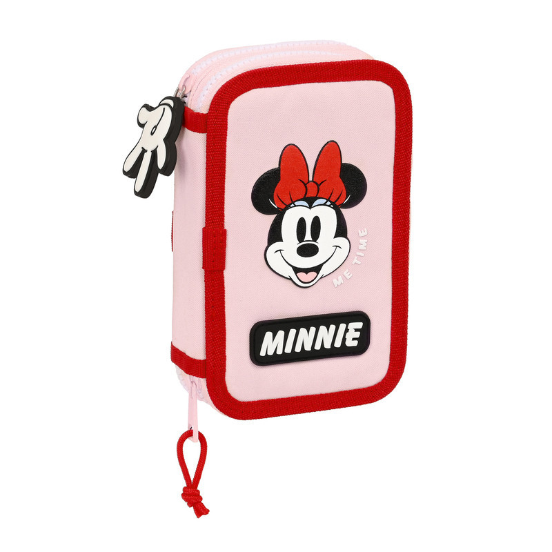 PLUMIER DOBLE PQÑO 28 PCS MINNIE MOUSE "ME TIME" SAFTA23 ENERO 412312854