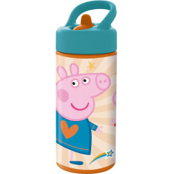 BOTELLA 410ML PEPPA PIG "HAVING FUN" SAFTA26 41231 17,8X7,4 UNIDAD