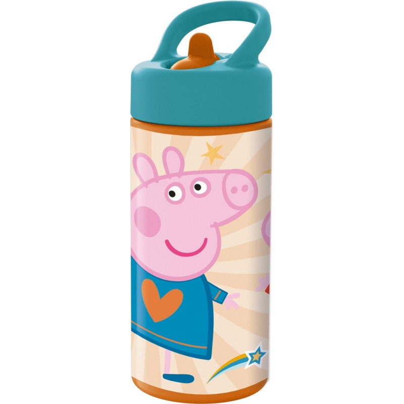 BOTELLA 410ML PEPPA PIG "HAVING FUN" SAFTA26 41231 17,8X7,4 UNIDAD
