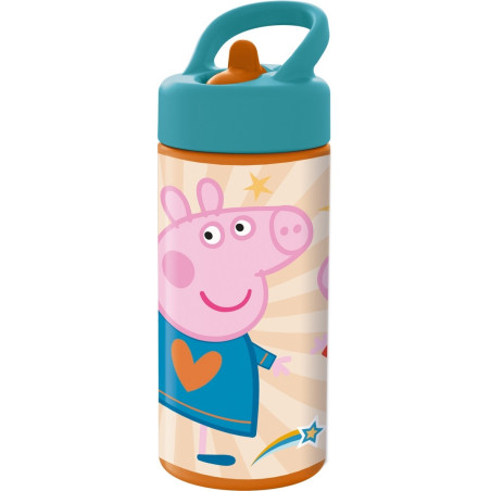 BOTELLA 410ML PEPPA PIG "HAVING FUN" SAFTA26 41231 17,8X7,4 UNIDAD