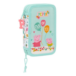 PLUMIER DOBLE PQÑO 28 PCS PEPPA PIG "COSY CORNER" SAFTA23 ENERO 412290854