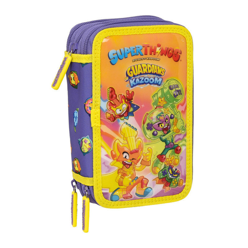 PLUMIER TRIPLE 36 PCS SUPERTHINGS GUARDIANS OF KAZOOM SAFTA23 ENERO 412270857