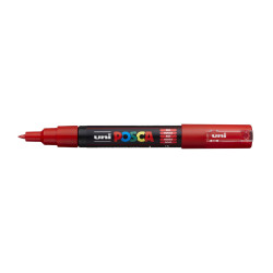 MARCADOR UNI-BALL POSCA PC-1M. PUNTA FINA 0,7MM ROJO (15)