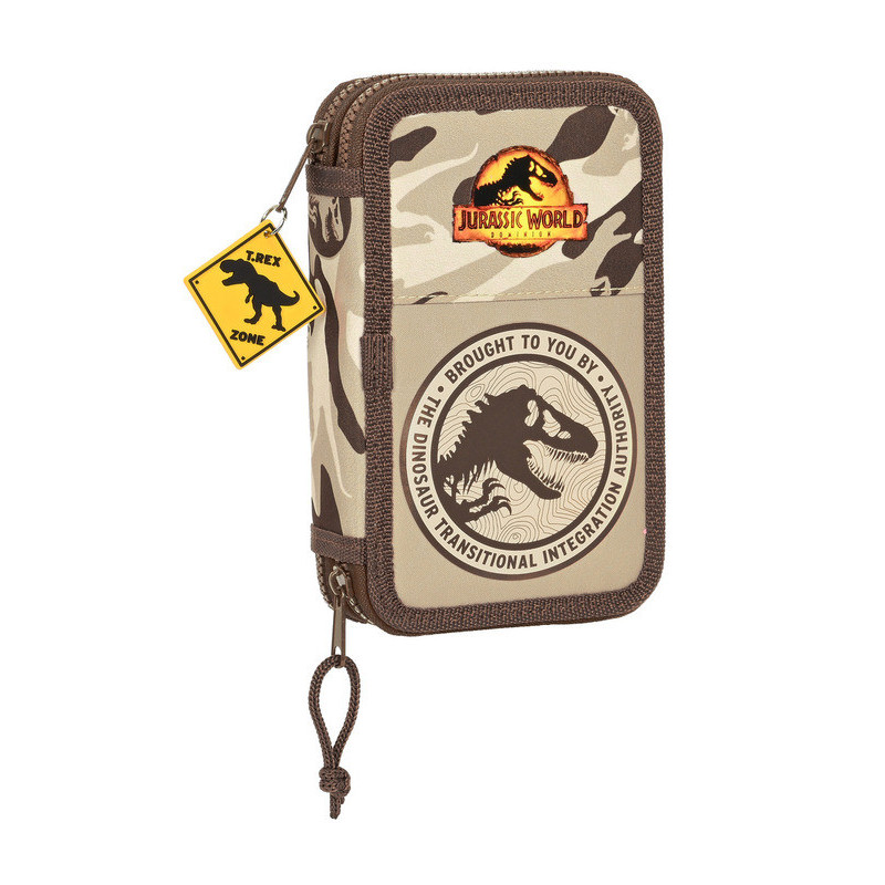 PLUMIER DOBLE PQÑO 28 PCS JURASSIC WORLD "DOMINION" SAFTA23 ENERO 412263854