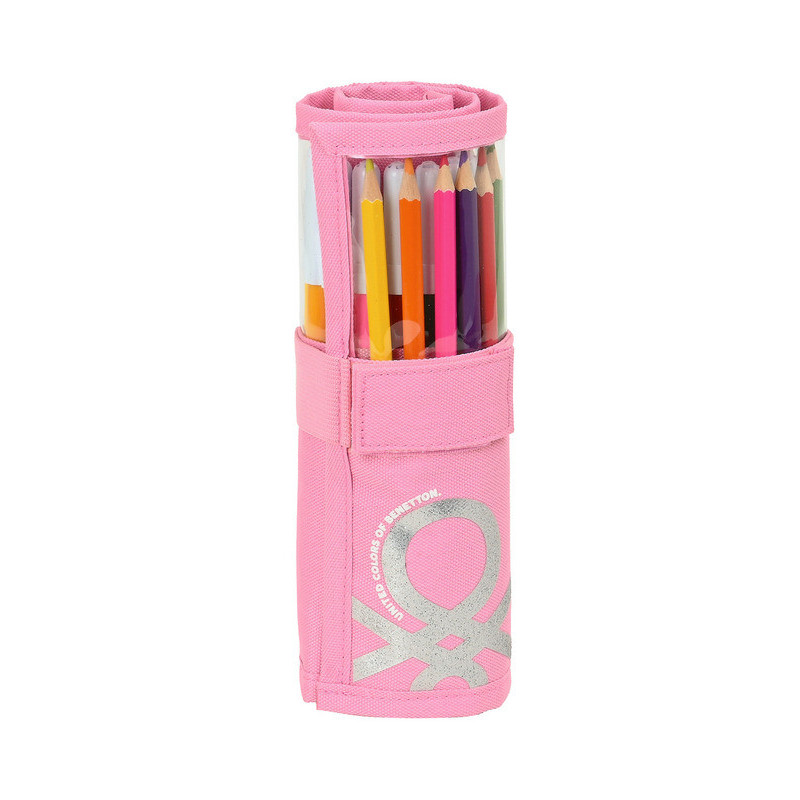 ESTUCHE CREMA ENROLLABLE 27 PCS. BENETTON "FLAMINGO PINK" 412252786 20*7 SAFTA22