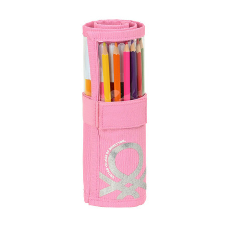 ESTUCHE CREMA ENROLLABLE 27 PCS. BENETTON "FLAMINGO PINK" 412252786 20*7 SAFTA22