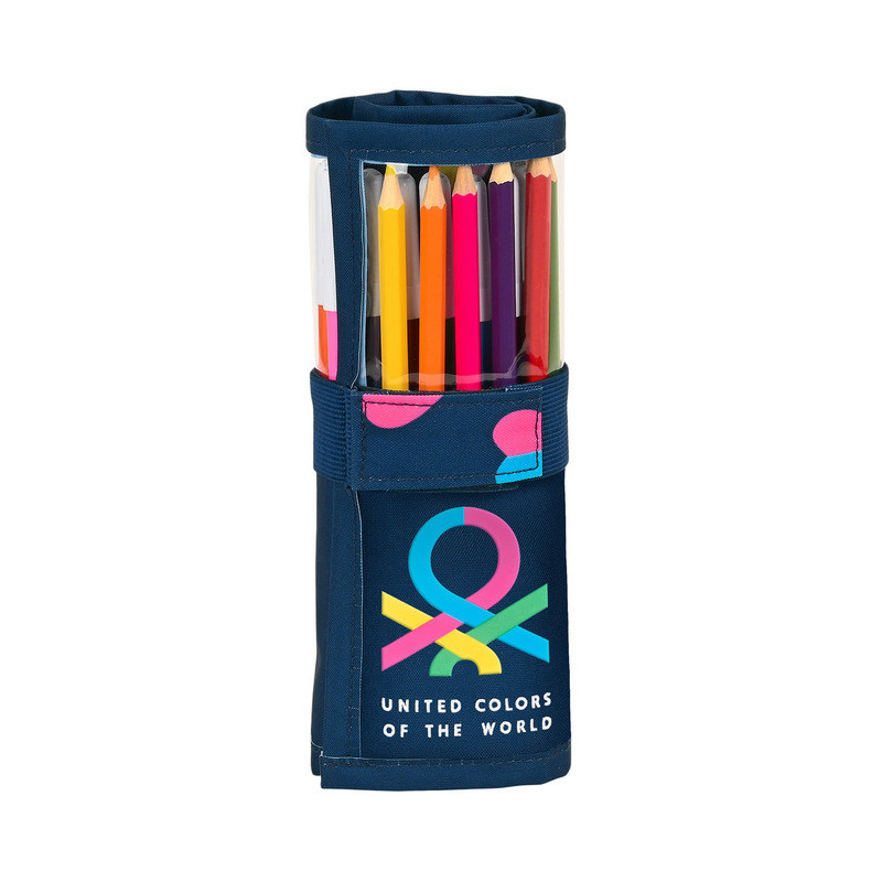 ESTUCHE CREMA ENROLLABLE 27 PCS. BENETTON "CORAZONES" 412250786 20*7 SAFTA22