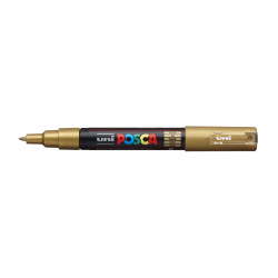 MARCADOR UNI-BALL POSCA PC-1M. PUNTA FINA 0,7MM ORO (25)